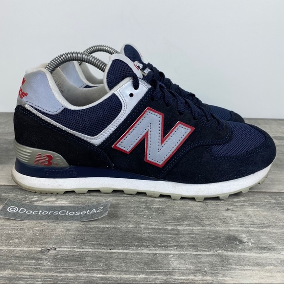 new balance 574 blue suede